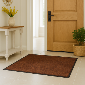 Tapis absorbant ISBA en coton 75X85 coloris terre de sienne