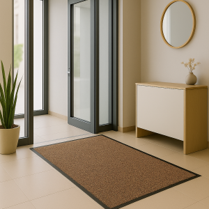 Tapis absorbant ISBA en coton 80X120 coloris terre de sienne