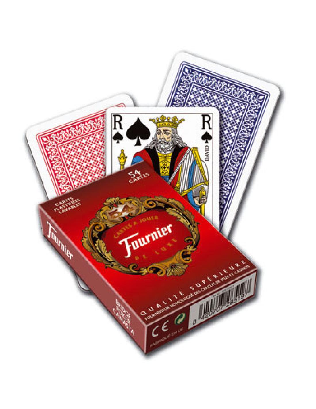 Jeu de cartes de Belote rouge