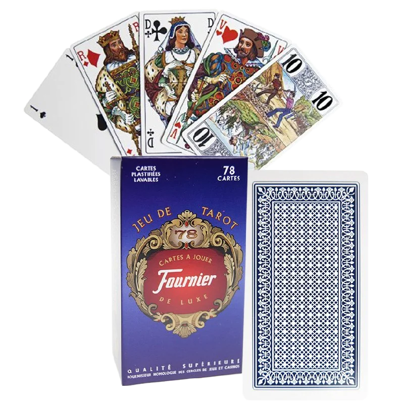 Jeu de cartes de Tarot bleu
