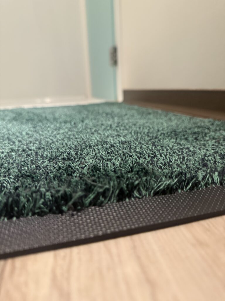 Zoom fibre coton tapis isba