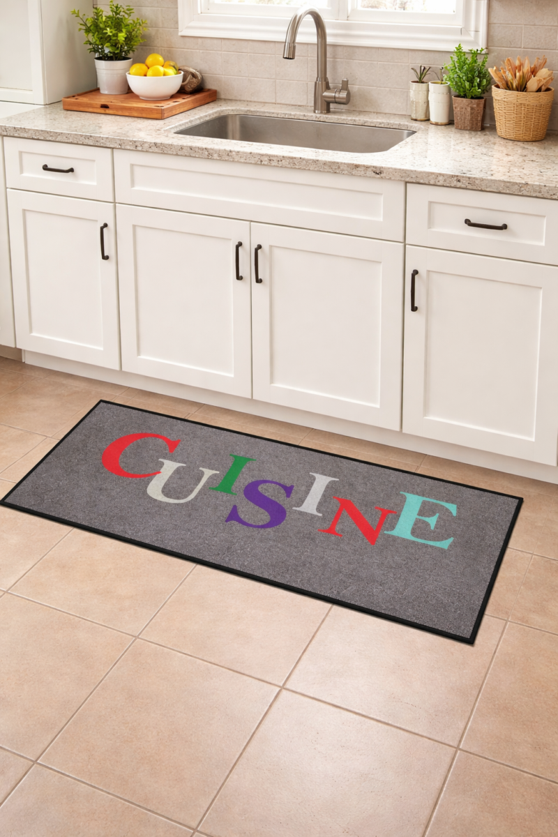 Tapis déco avec bords – Cuisine – 50 x 115 cm