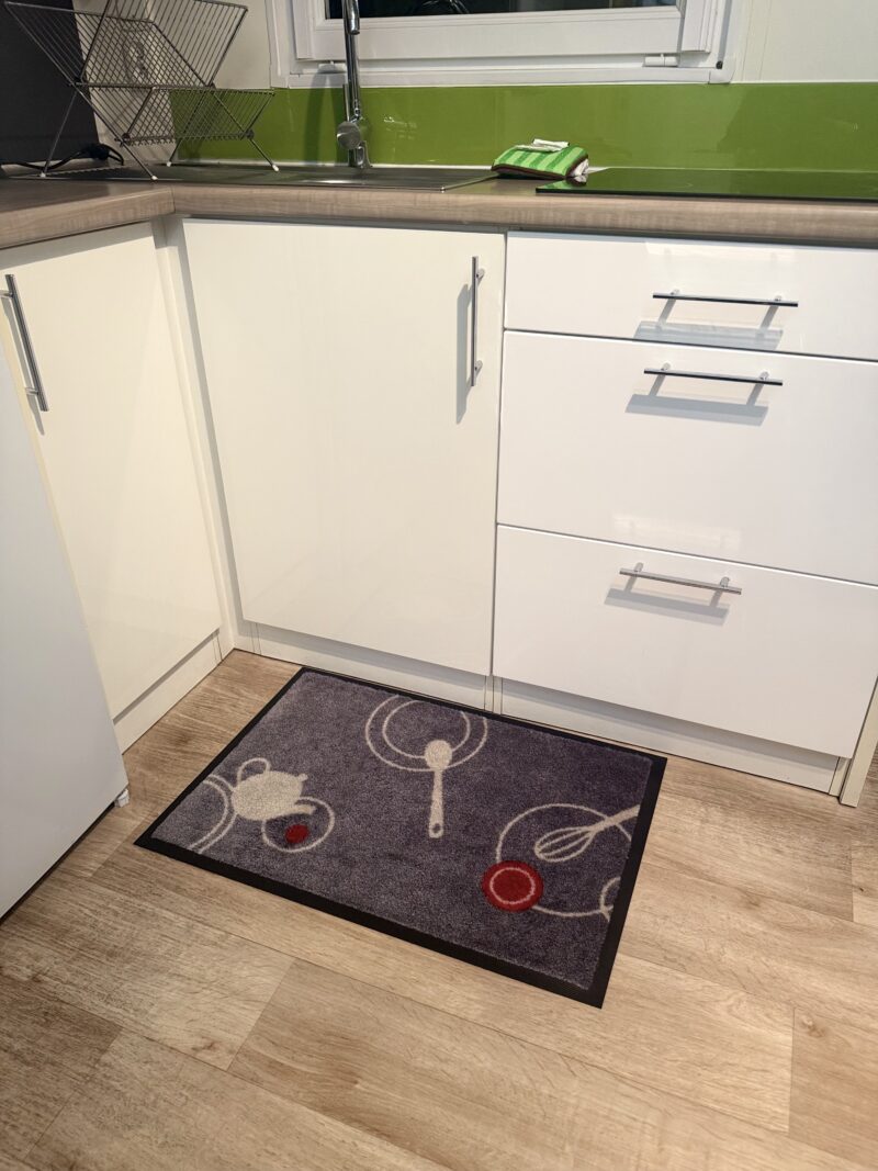 Tapis déco avec bords – Ustensiles – 50 x 75 cm