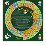 Tapis Plateau de jeu de l’Oie – 60 x 60 cm