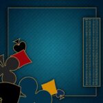 Tapis Belote bleu - 60x60 cm
