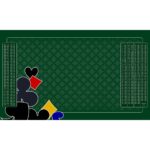 Tapis de Belote vert– 60 x 100 cm