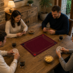 Tapis de Belote royal rouge – 60×40 cm