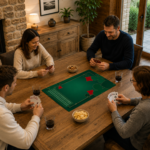 Tapis de Belote vert – 60×40 cm