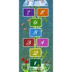 Tapis de marelle bleu – 65 X 180 cm