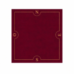 Tapis Bridge bordeaux – 78×78 cm ISBA