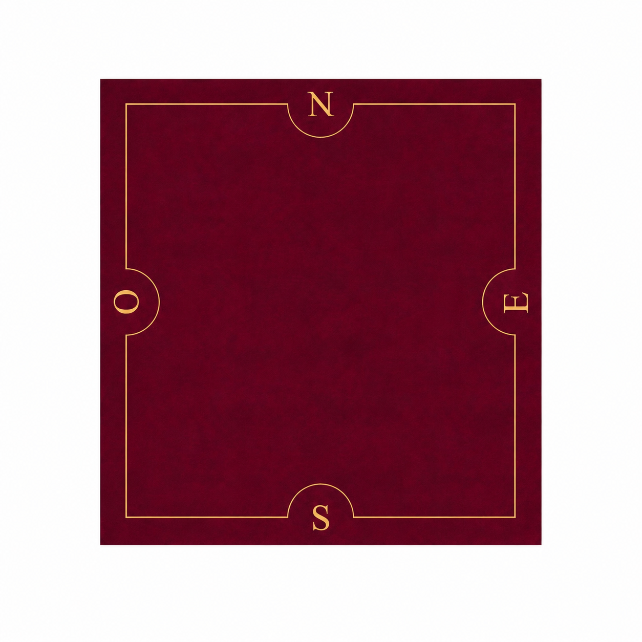 Tapis Bridge bordeaux – 78×78 cm ISBA