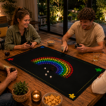 Tapis Multi-jeux arc en ciel – 60 x 100 cm