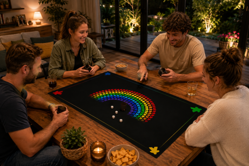 Tapis Multi-jeux arc en ciel – 60 x 100 cm