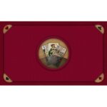 Tapis Tarot 3 bouts bordeaux- 60x100 cm