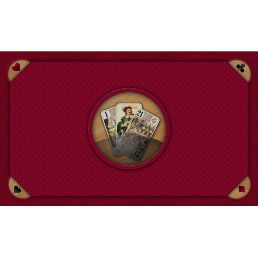 Tapis Tarot 3 bouts bordeaux- 60x100 cm