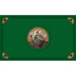 Tapis Tarot 3 bouts vert - 60x100 cm
