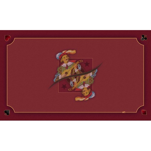 Tapis Tarot excuse bordeaux - 60x100 cm