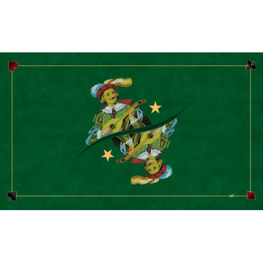 Tapis Tarot excuse vert - 60x100 cm
