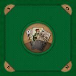 Tapis Tarot 3 bouts vert – 60×60 cm