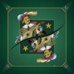 Tapis Tarot vert - 60x60 cm
