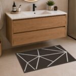 Tapis déco avec bords – Géométrie – 50 x 75 cm