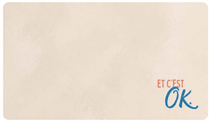 Tapis de bureau “Et c’est OK” – 35 x 61 cm