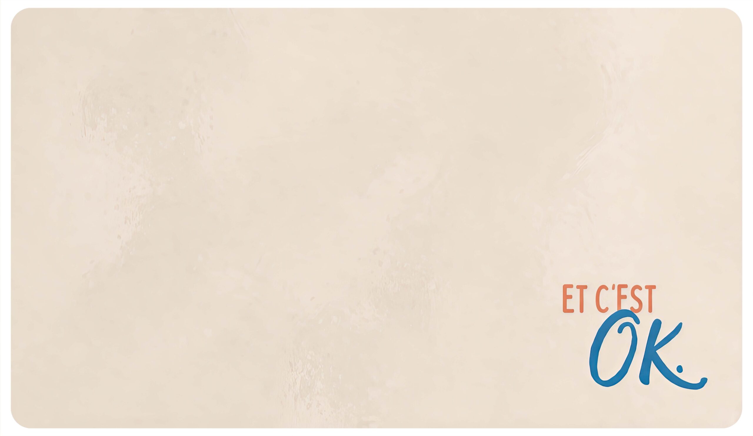 Tapis de bureau “Et c’est OK” – 35 x 61 cm