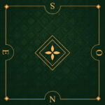 Tapis multi-jeux vert axes cardinaux - 60x60 cm