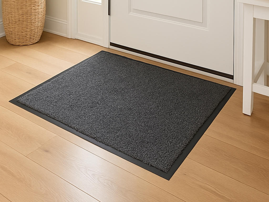 Tapis absorbant ISBA en coton 60X85 coloris cendre